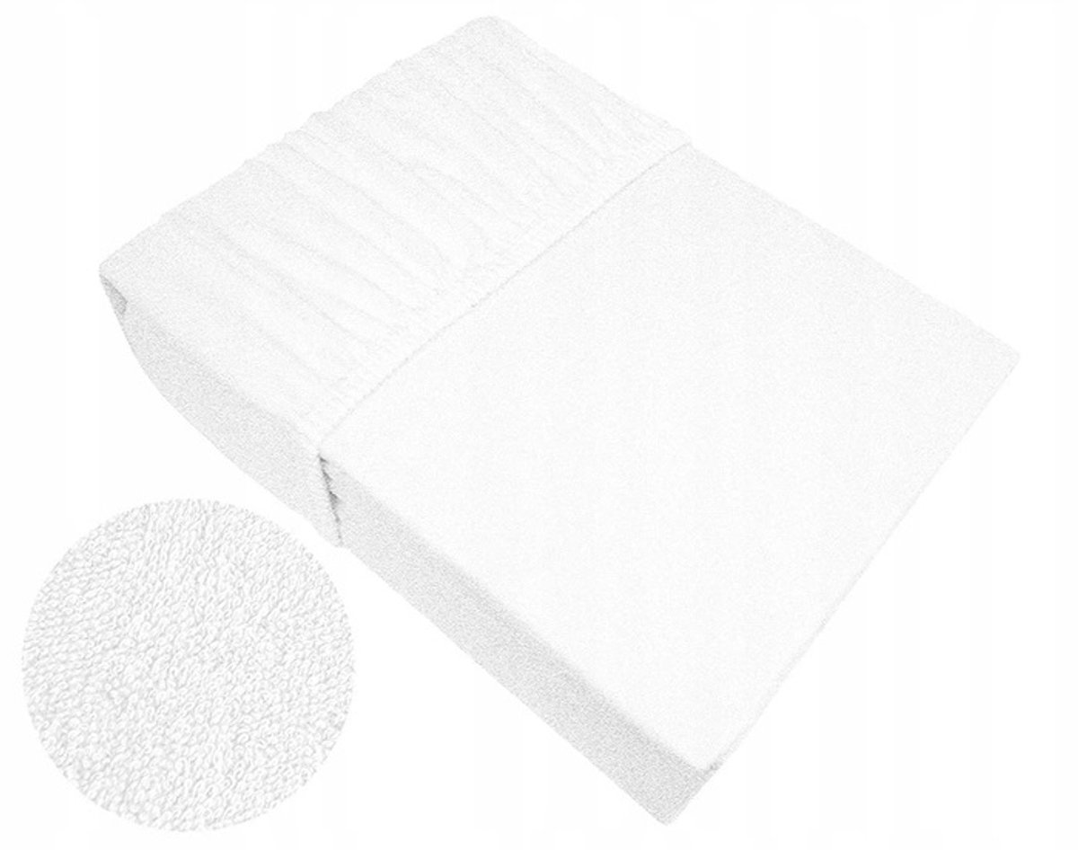Fleece Hoeslaken met Elastiek 220x200cm Wit - Hoge Kwaliteit
