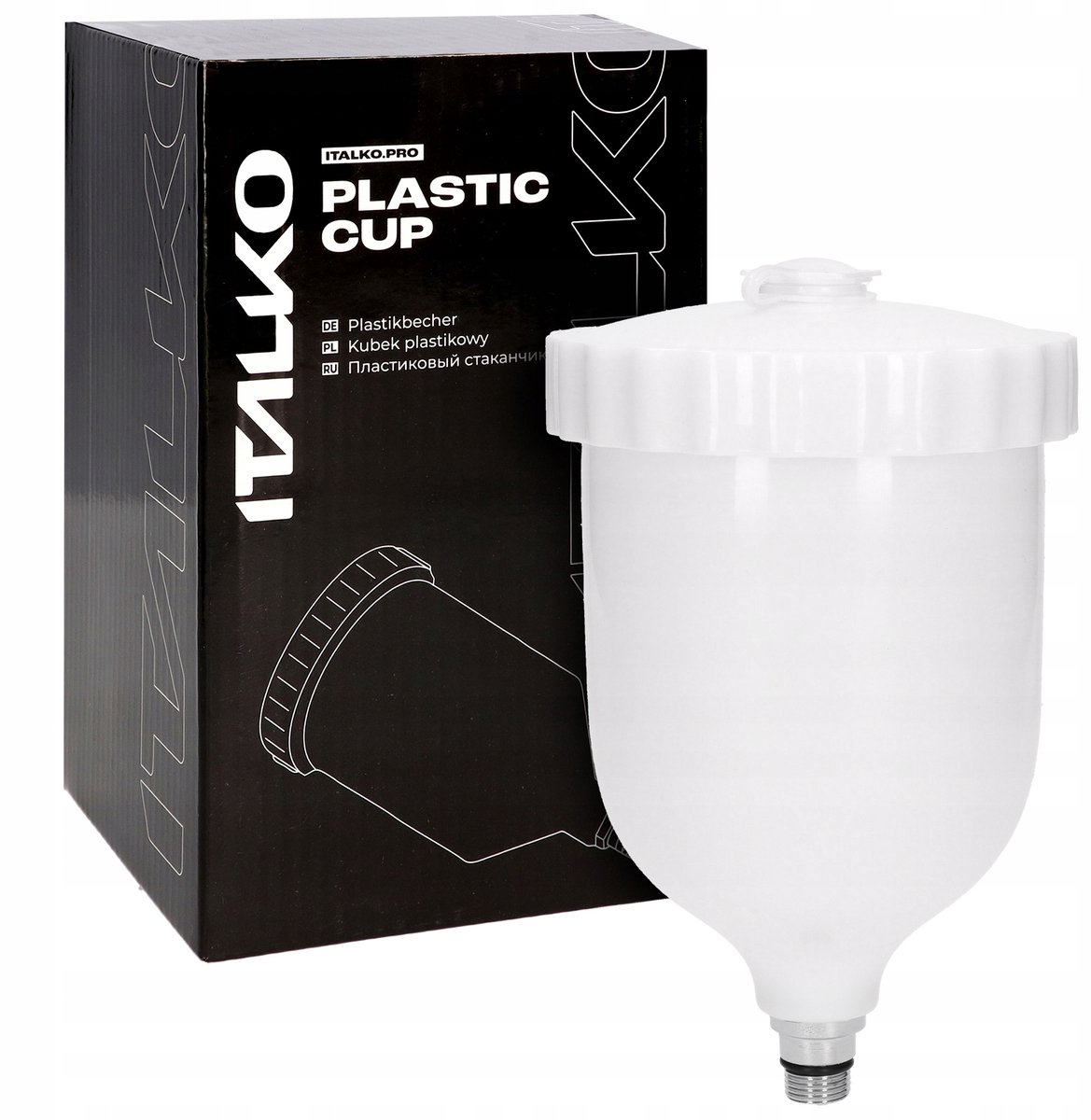 Verfspuitbeker S990 600ml met Schroefdraad - Duurzaam Kunststof