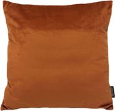 Velvet Terracotta Kussenhoes | Fluweel - Polyester | 45 x 45 cm | Oranje - Bruin