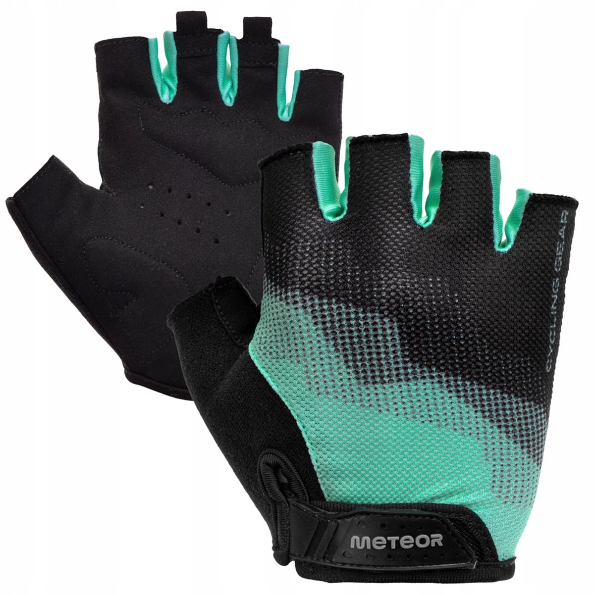 Meteor MX22 S - Fietshandschoenen - Zwart/Mint, Maat S