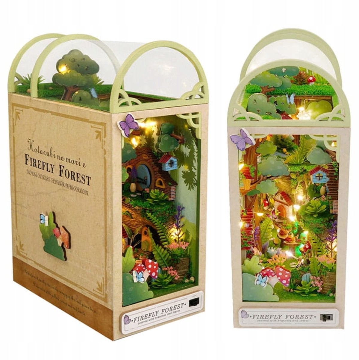 Betoverd Bos Miniatuur Huisje - DIY Boekenhoekje met licht