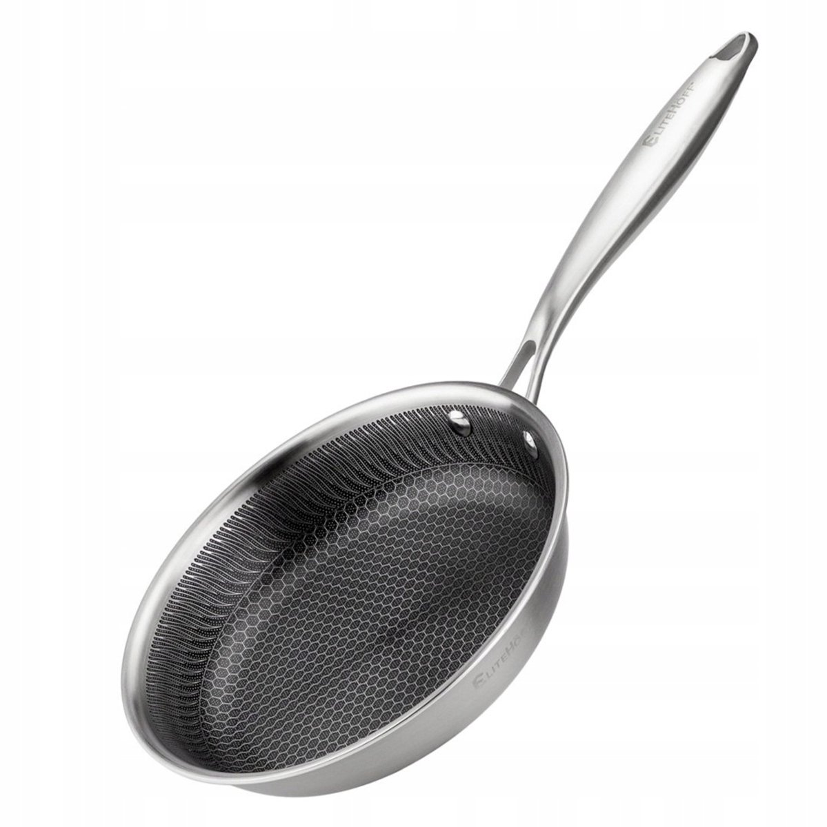 Stalen Koekenpan 22cm met Honingraat Anti-aanbaklaag