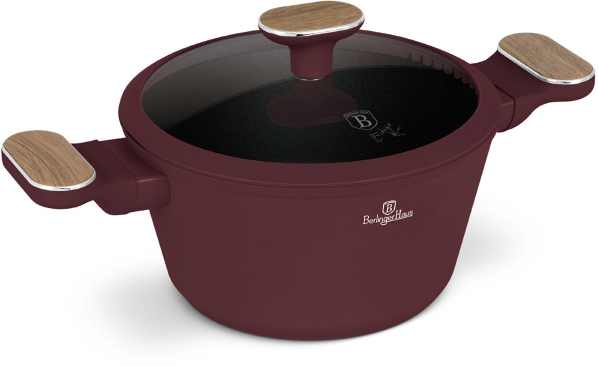 BerlingerHaus Leonardo Nordic Pan met Deksel 20cm - Taupe