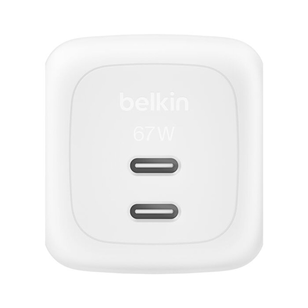 Belkin BoostCharge Pro 67 W USB-C wandlader met 2 USB-C poorten – wit