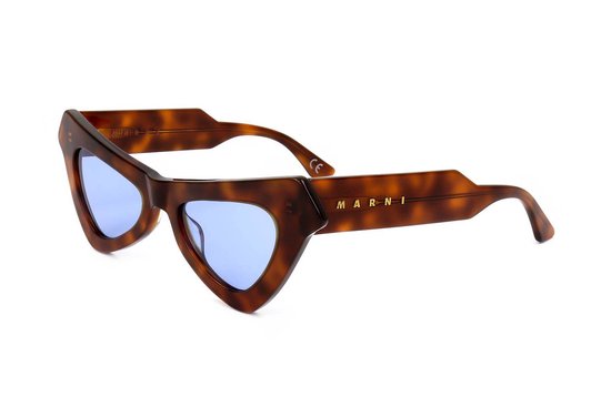 Marni FAIRY POOLS HAVANA BLUE Zonnebril - Dames - Bruin — afbeelding 2