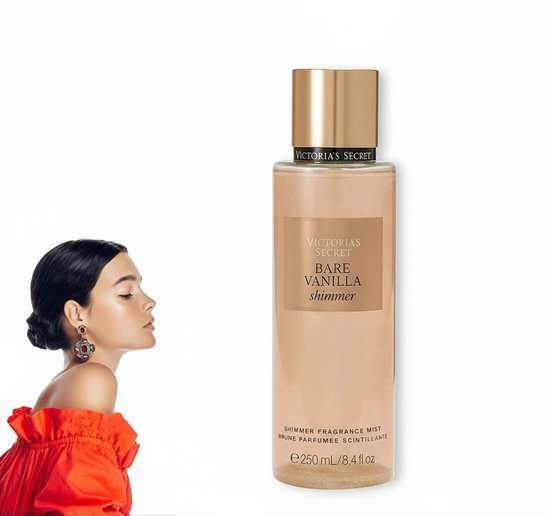 Victoria's Secret Bare Vanilla Shimmer Fragrance Mist Incl VS verpakkingstasje