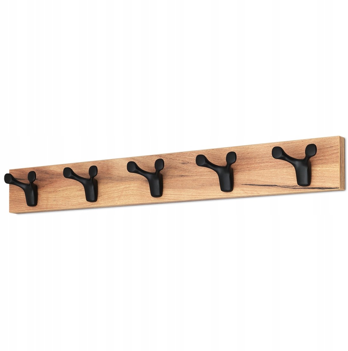 Wandkapstok Dressoir 5 Haken Goud Eiken - Modern en Stijlvol