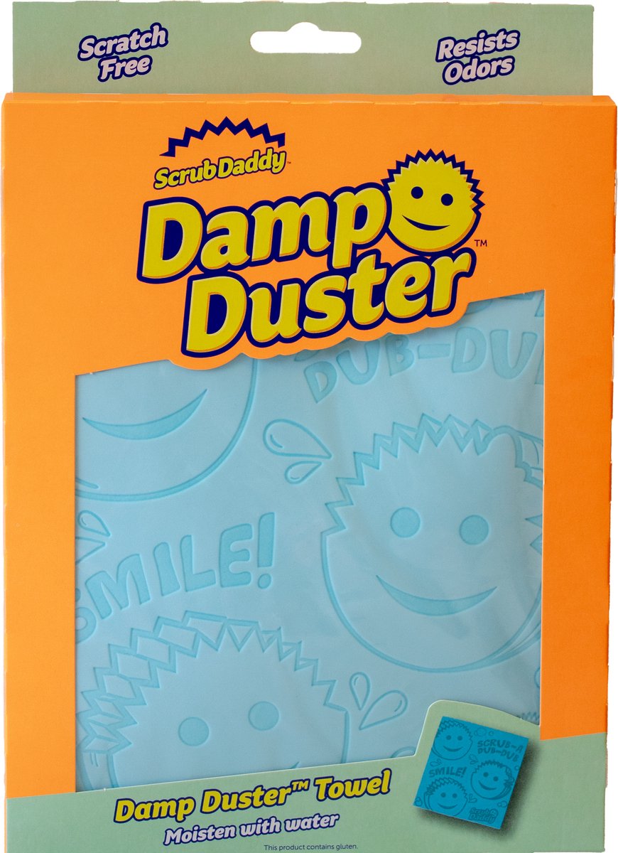 Scrub Daddy Damp duster towel 1ct light blue