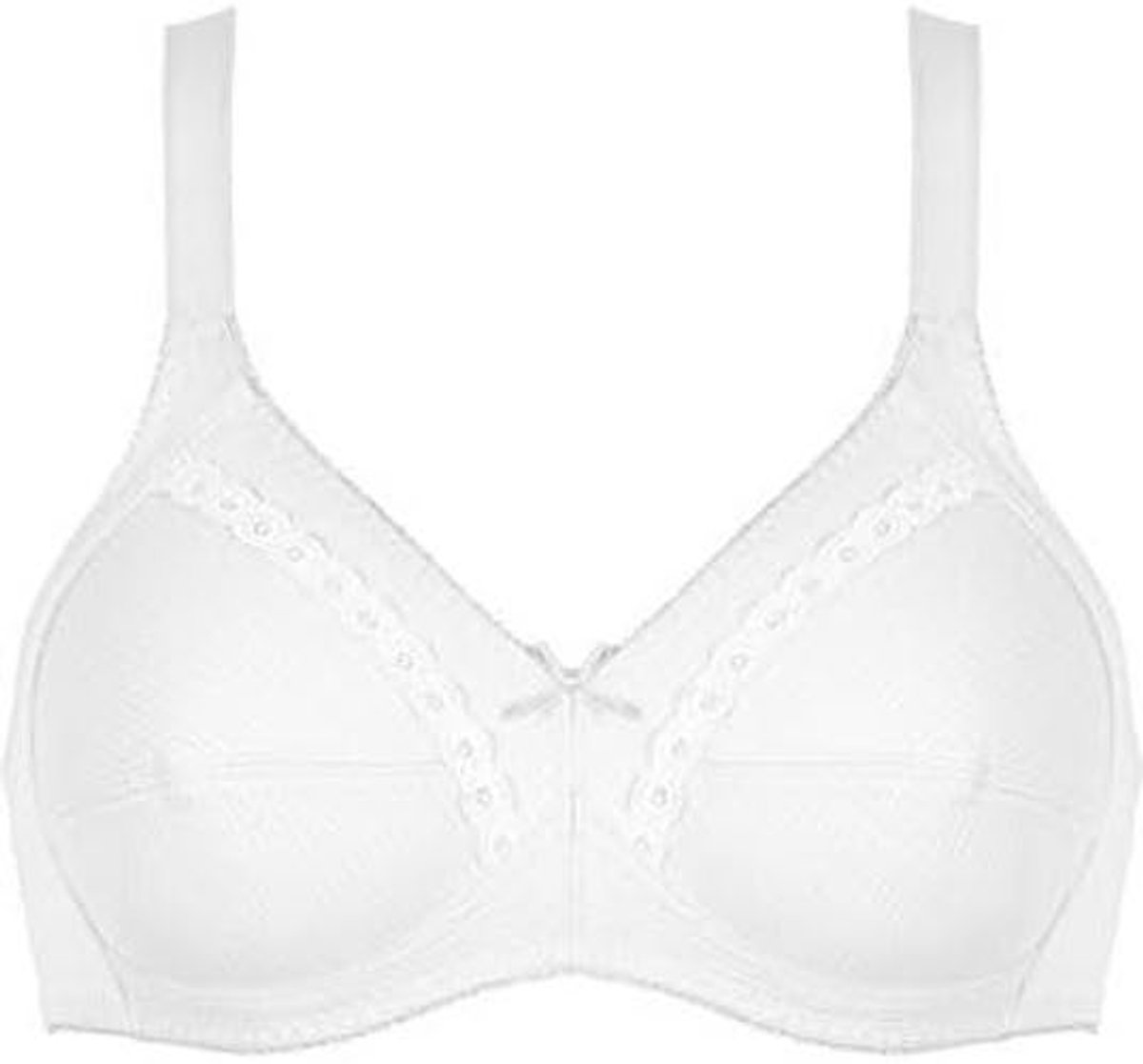 Naturana 100% katoenen soft BH zonder beugels maat 90F wit