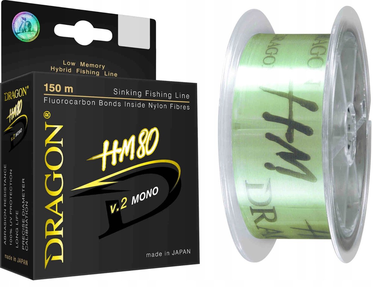 Dragon HM80 v.2 Mono Vislijn 0.223mm 150m - Sterk & Zinkend