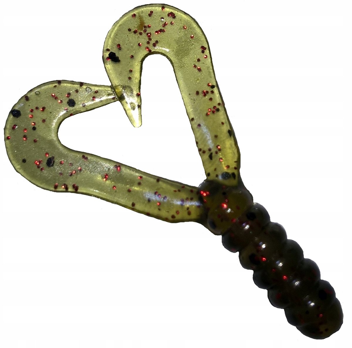 Manns Twister 42mm (2 stuks) Verdorven Groen met Zwart & Rood Glitter