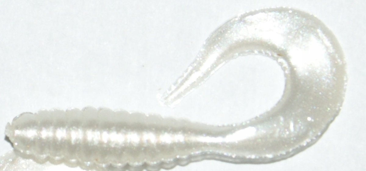 Mann's Twister 40mm Gummen (2 stuks) - Parelmoer