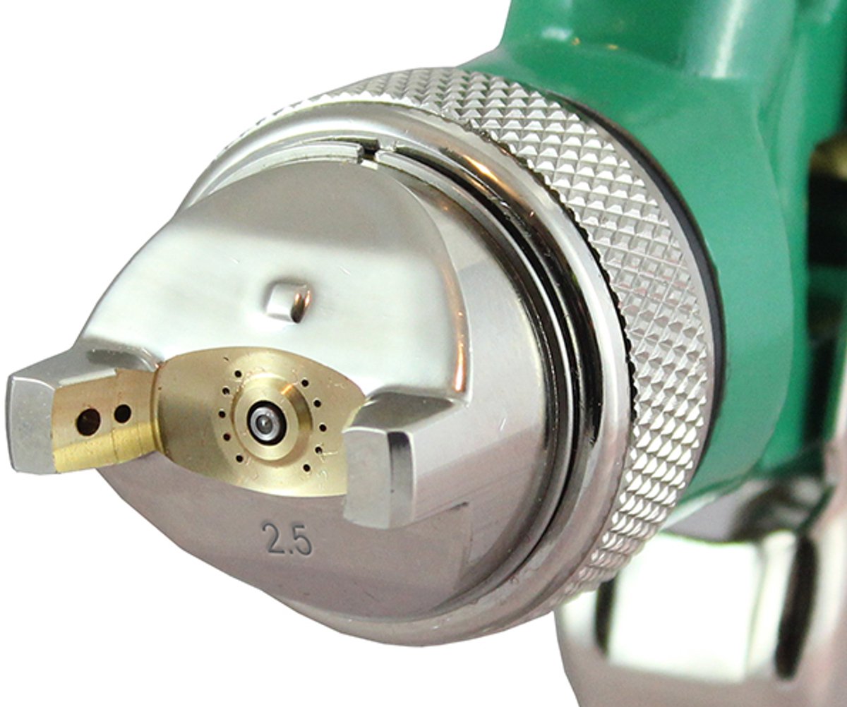 HVLP Spuitmond 2.5mm voor Lakspuit Speedway met Tankfilter