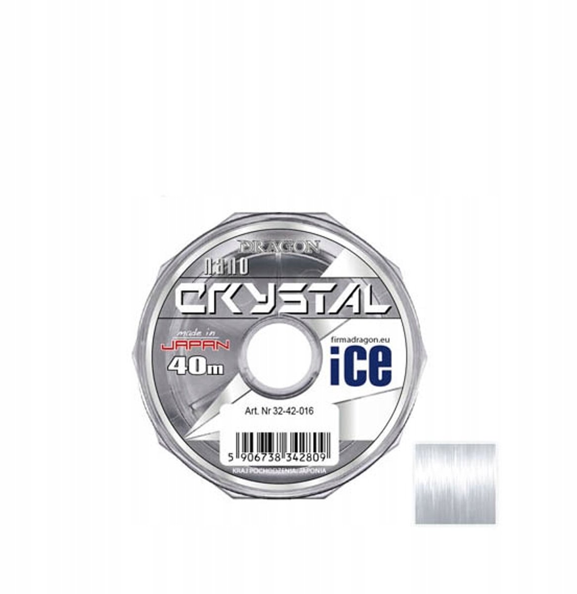 Dragon Nano Crystal Ice Vislijn 0.25mm 40m - Kristalhelder & Sterk