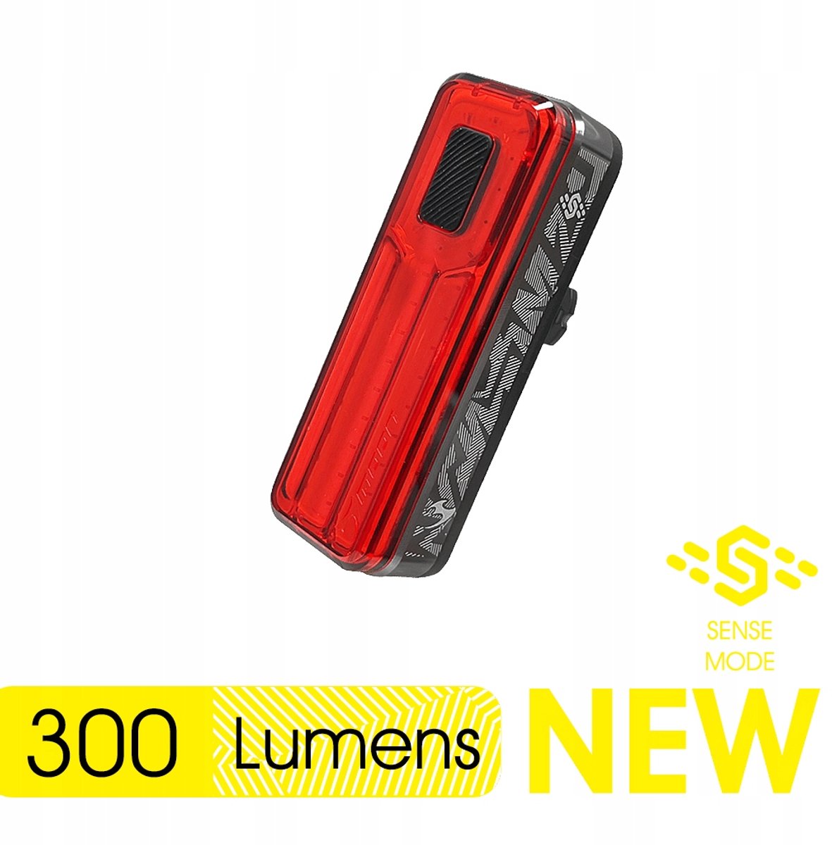 Moon Helix Sense 300 Achterlicht Fiets - 300 Lumen, USB, Slim