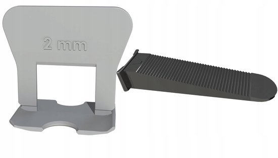 Tegelnivelleringssysteem, nivelleringset, tegelnivelleringssysteem met tegelkruisjes, 2 mm, tegelkruisjes, 3 mm, tegelsleutel voor muur en vloer