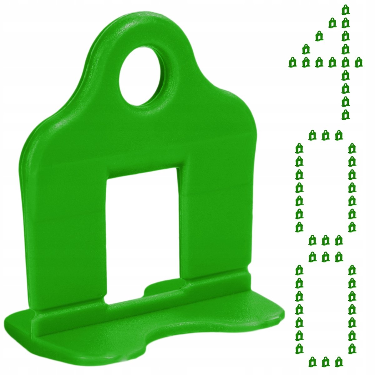 Simplefix Tegelnivelleerclip 3mm 400 Stuks Groen