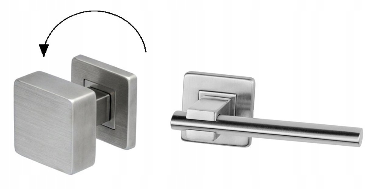 VDS OVALIX Deurklink Rechts Roestvrij Staal INOX