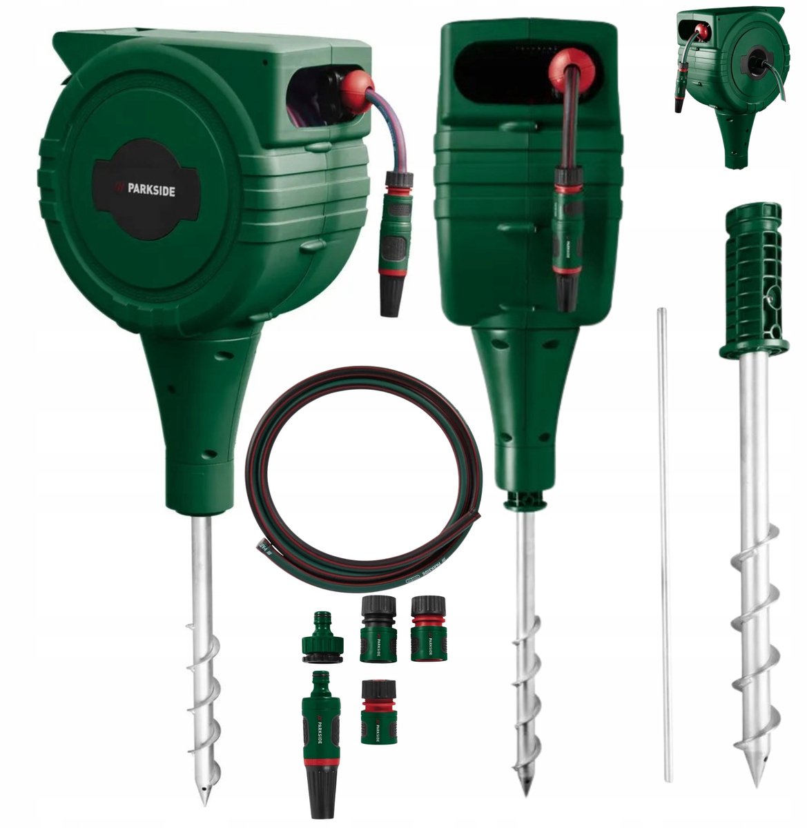 Parkside Automatische Tuinslanghaspel 25m - Inground