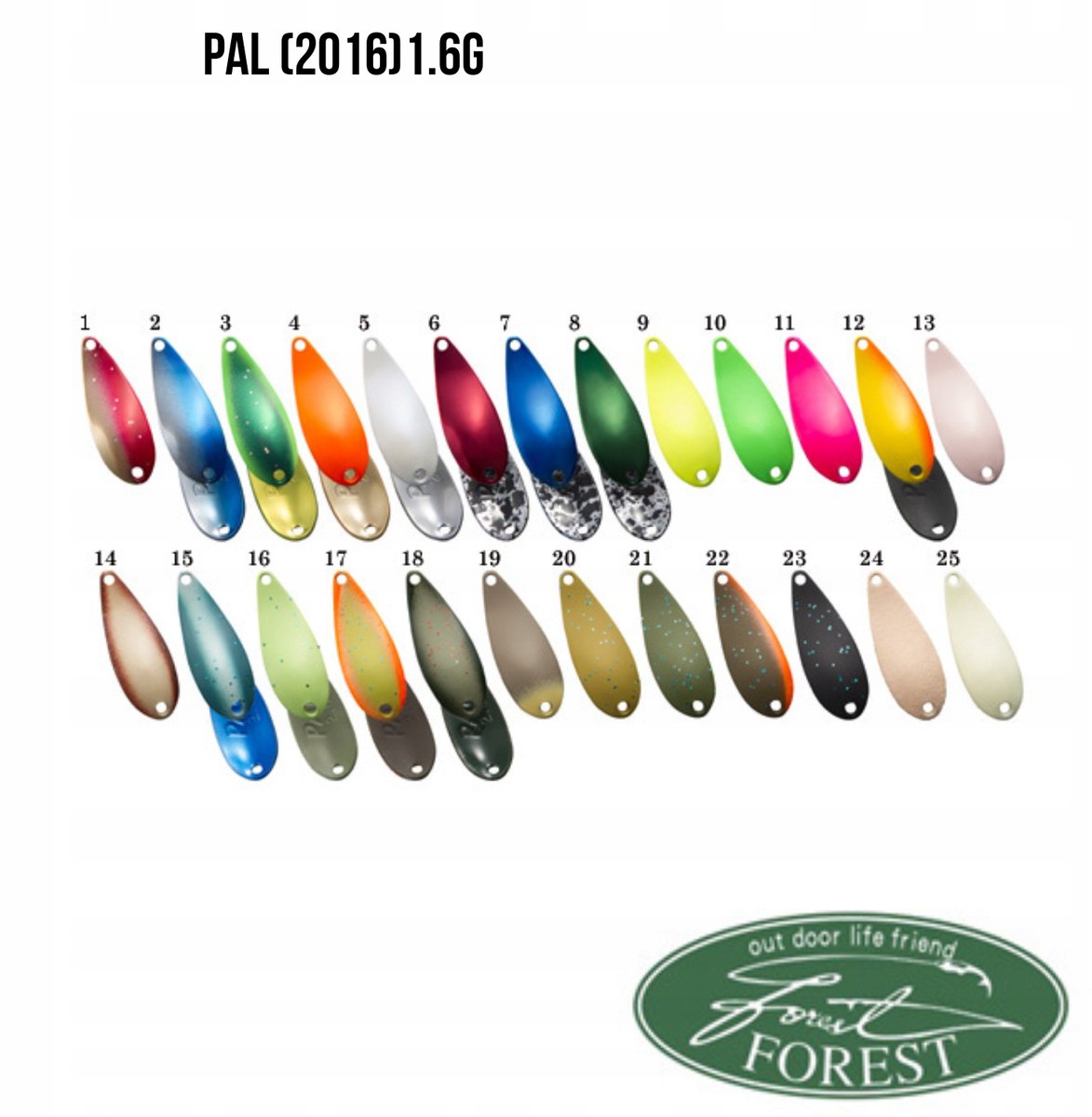 Forest PAL Wobbler #22 Oranje Streep (1,6g) - Vliegvissen