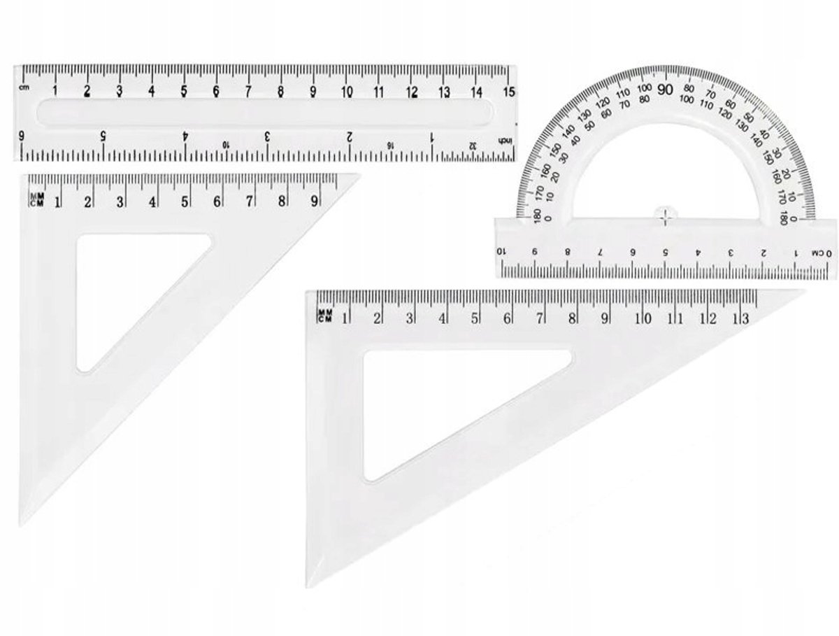 Grand GR-031T Transparante Geometrie Set - Essentieel Tekenmaateriaal