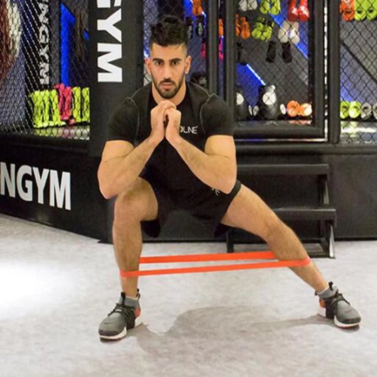 5 stuks weerstandsfitness yogaband met lus, elastische gymoefening — afbeelding 2