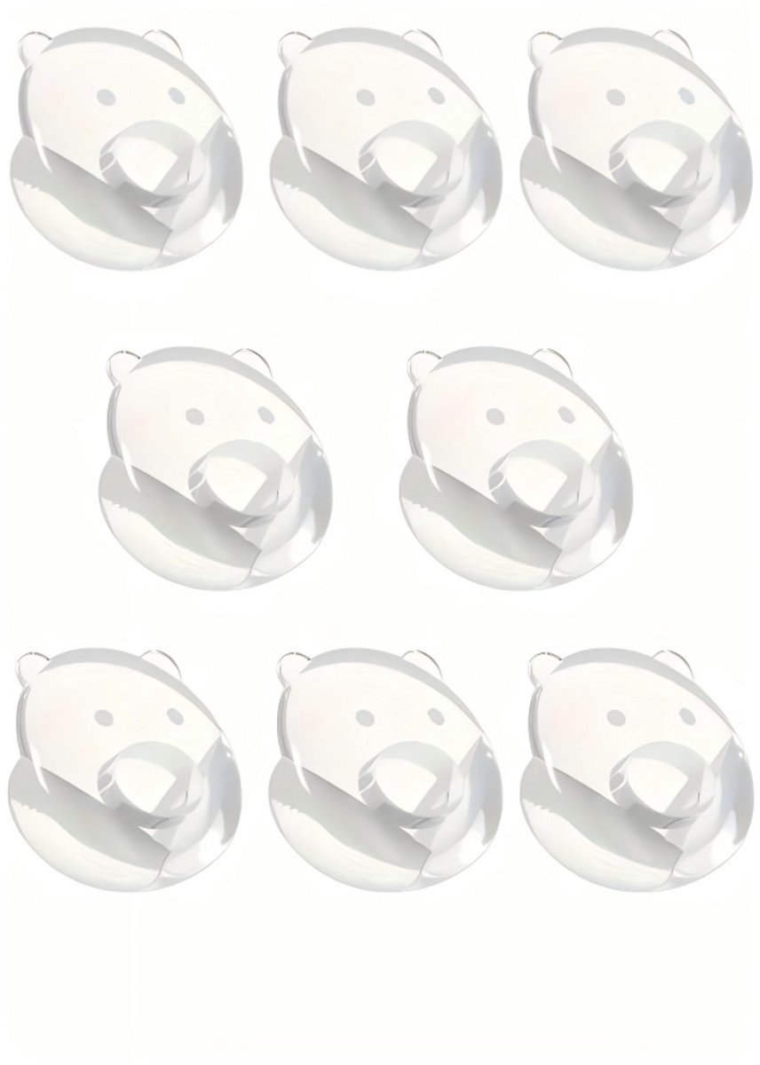 Image of 8-delige babyveilige tafelhoekbeschermers - Transparante tafelhoekbeschermers - Meubelhoekbeschermers - Sterke hechting - 3,5*3,5 cm