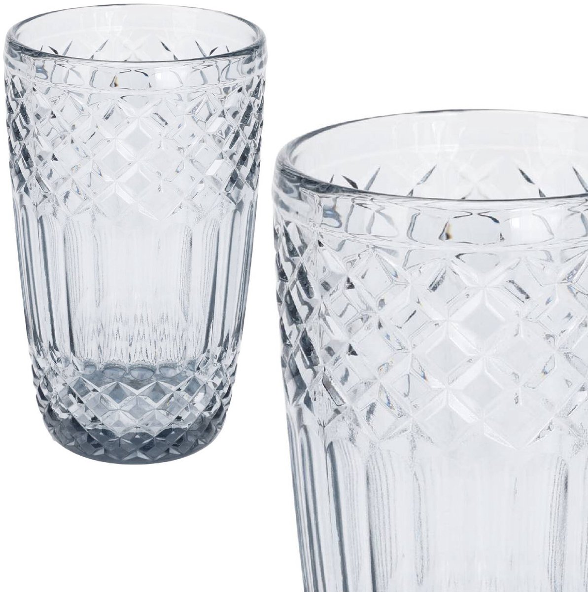 Gedekte Glazen 380ml - Stijlvol Design voor Drankjes & Koffie