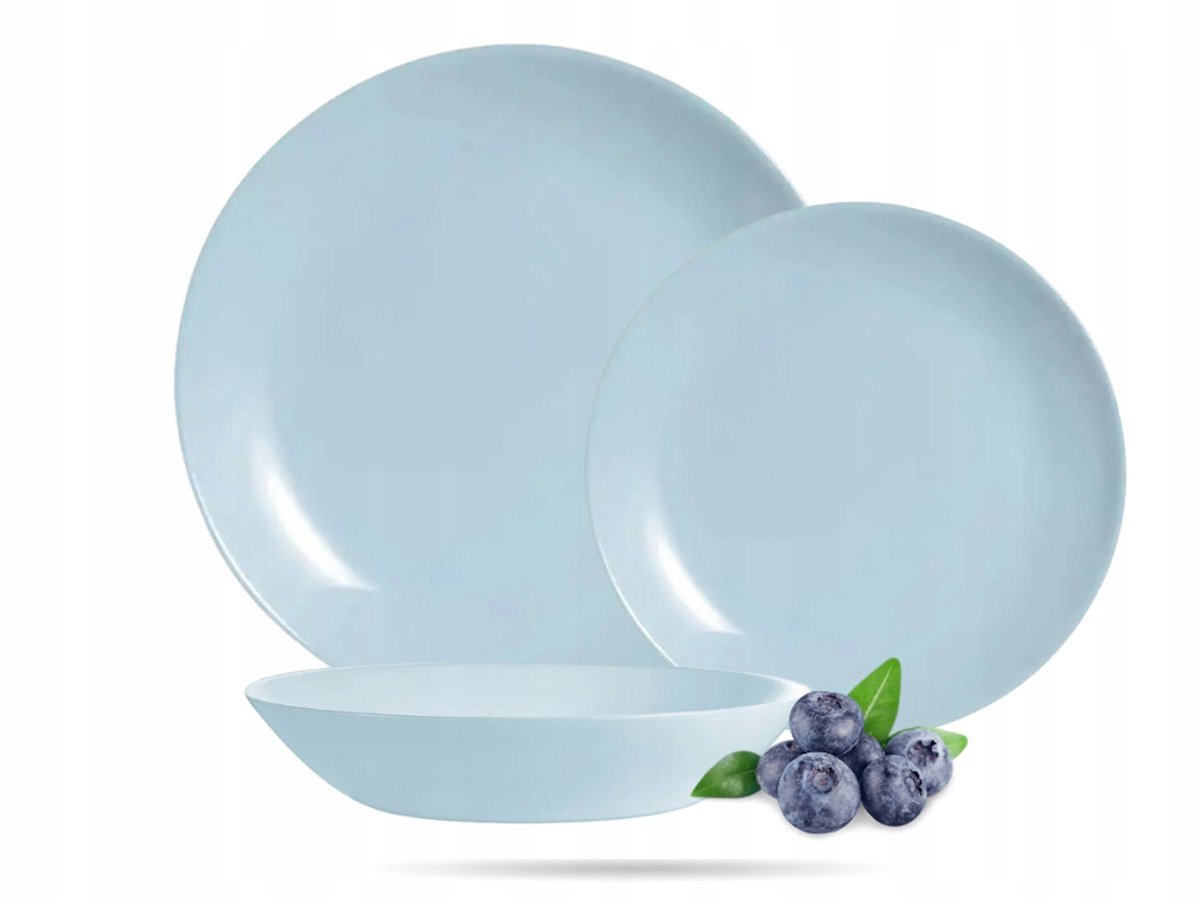 Luminarc Diwali Serviesset 12 Delen Blauw 4 Pers. Gehard Glas