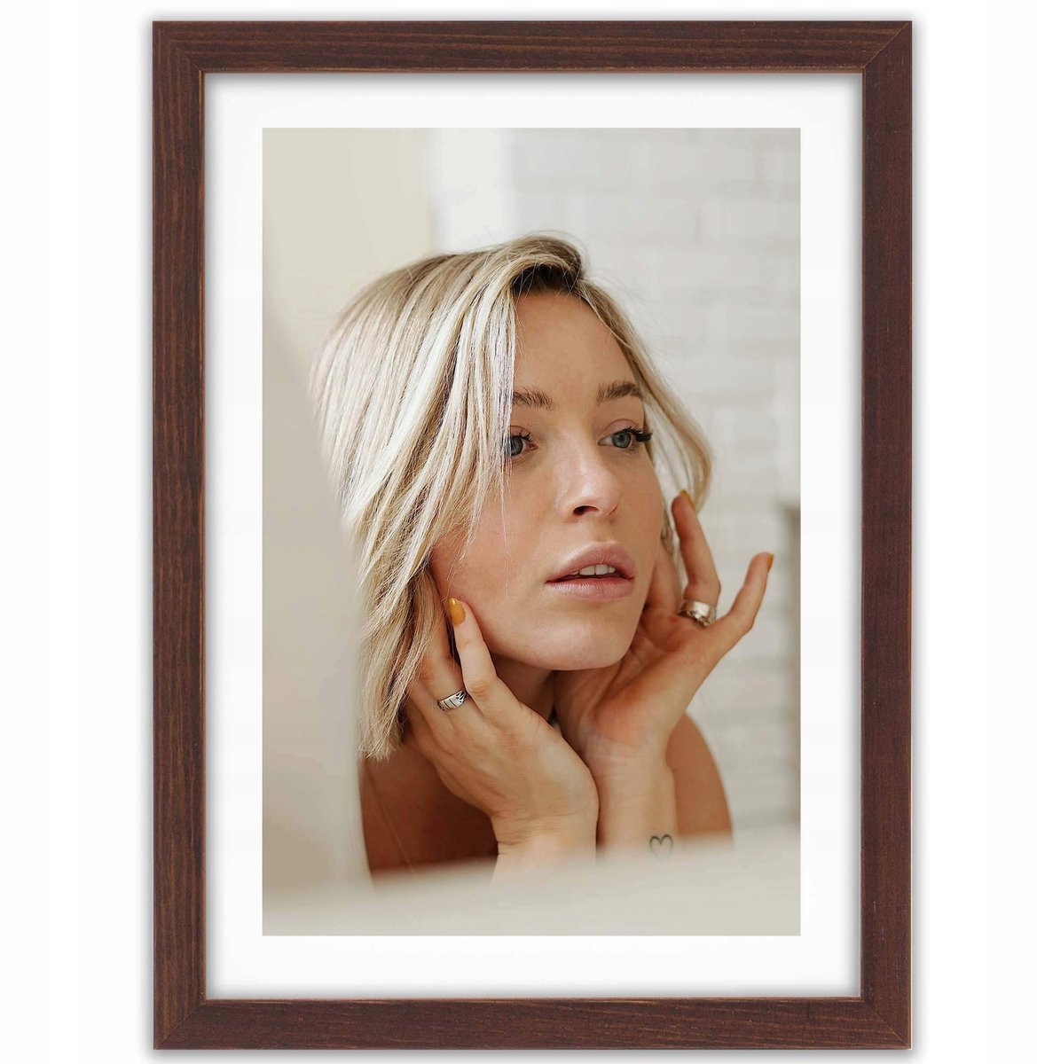 Massief Houten Fotolijst Bruin 10x15 cm