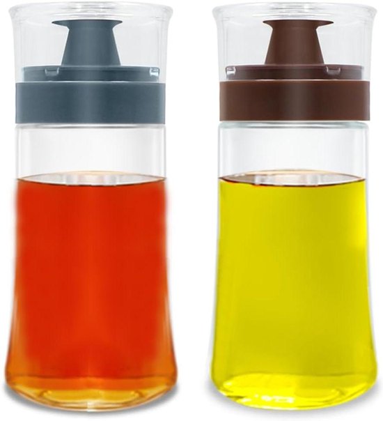 Glazen fles olijfolie en azijn, fles met oliedispenser met schaal, kruiderij met capaciteit for barbecue, koken, bakken */1610 (Color : Green, Size : 550ml Glazen fles olijfolie en azijn, fles met oliedispenser met schaal, kruiderij met capaciteit for barbecue, koken, bakken */1610 (Color : Green, Size : 550ml