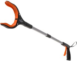 Opvouwbare Grijparm – Grijphulp - Grijpstok - Grijper voor ouderen - Afvalgrijper - 81cm – Aluminium Grijper met Draaiende Bek – Ergonomisch Handvat – Met Polsband – Max. 1kg