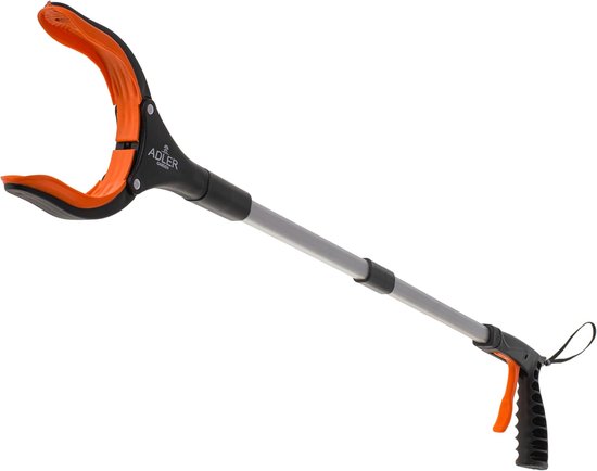 Adler AD 6804 Opvouwbare Grijparm – Grijphulp - Afvalgrijper - 81cm – Aluminium Grijper met Draaiende Bek – Ergonomisch Handvat – Met Polsband – Max. 1kg