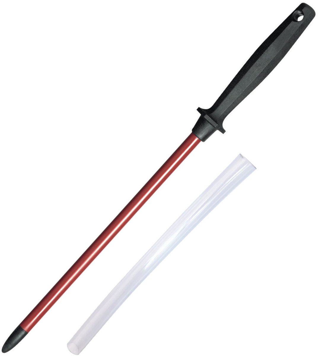 Westmark Messenslijper + staafbescherming, lengte: 35,3 cm, sinterrobijn/kunststof, Sieger-Long-Life, rood/zwart, 197122E6