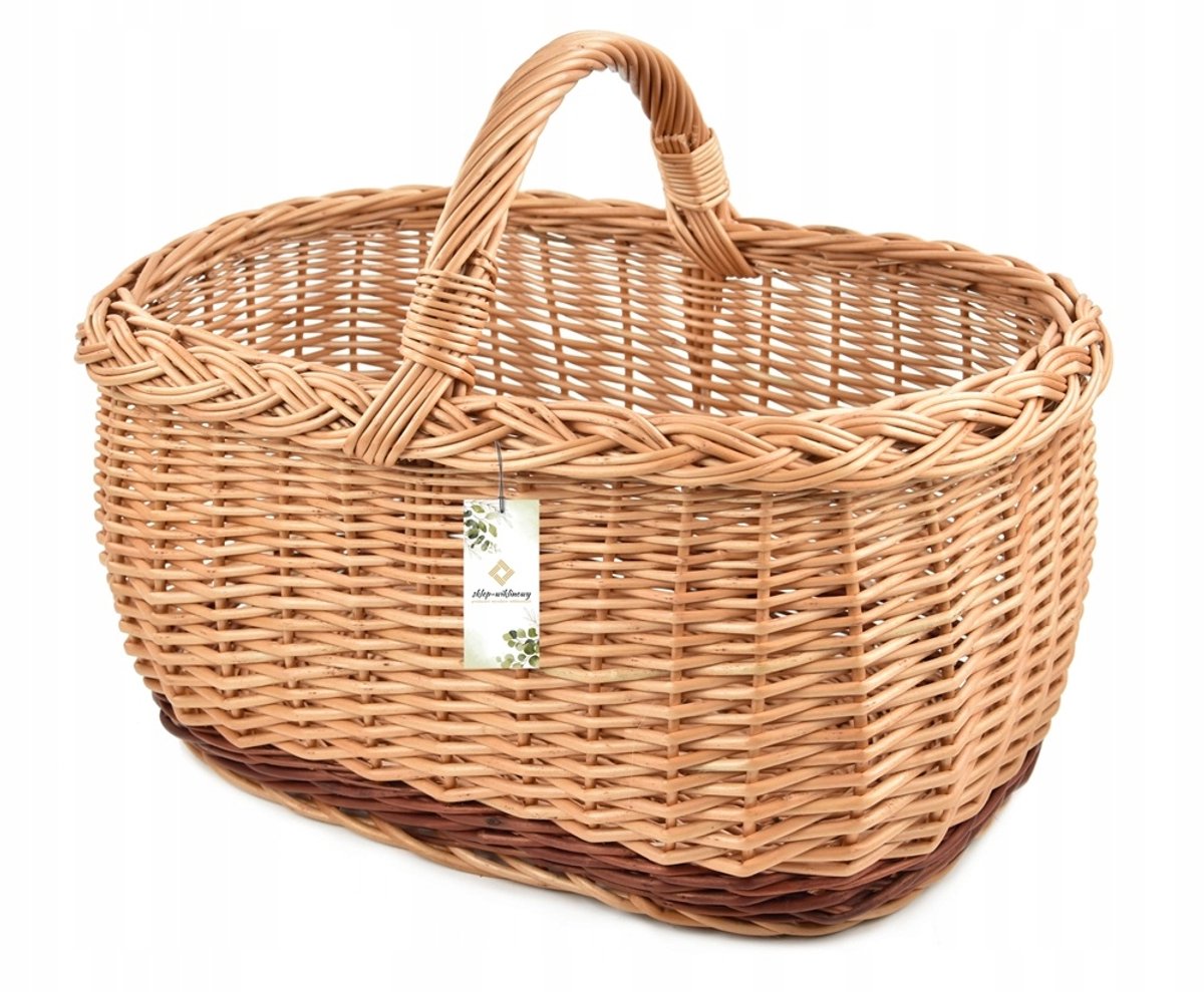 Grote Wikkenmand voor Boodschappen - 50 cm