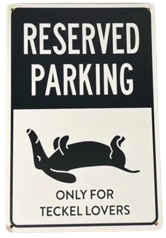 Teckel - plaque de rue en métal - plaque nominative - plaque texte - plaque décorative - plaque murale - plaque murale - quartier des teckels - bleu