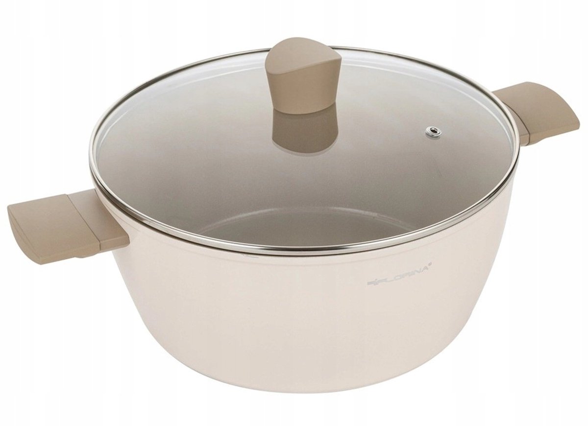 Florina Mokka Aluminium Pan 28 cm 6,4L - Keramische Coating