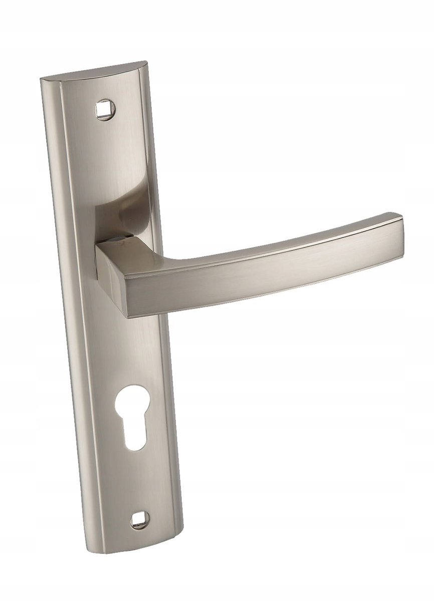 Infinity Line Hermes KHR 312 Deurkruk - Mat Zilver met Lang Schild (Cilindergat)