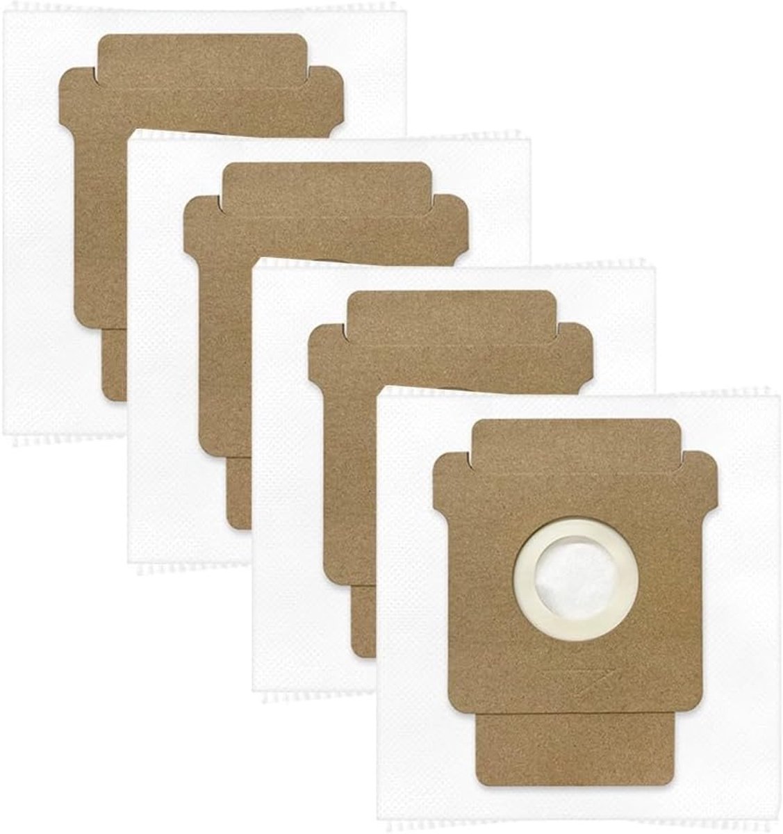 Verpakking van 4 stofzakken voor Roomba 105/Plus 405/Plus 505/Max 705/Combo 2 Essential robotstofzuigers- inhoud 3 liter- smeltgeblazen vezel en non-woven stof- geavanceerde filtratie