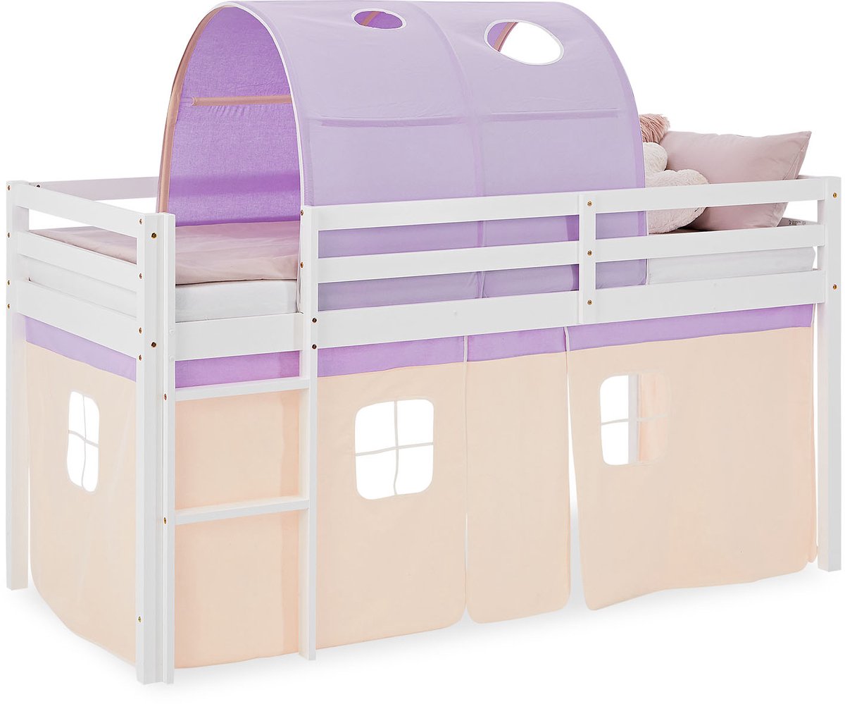 Homestyle4u hoogslaper - 90x200 cm - perzik Wit