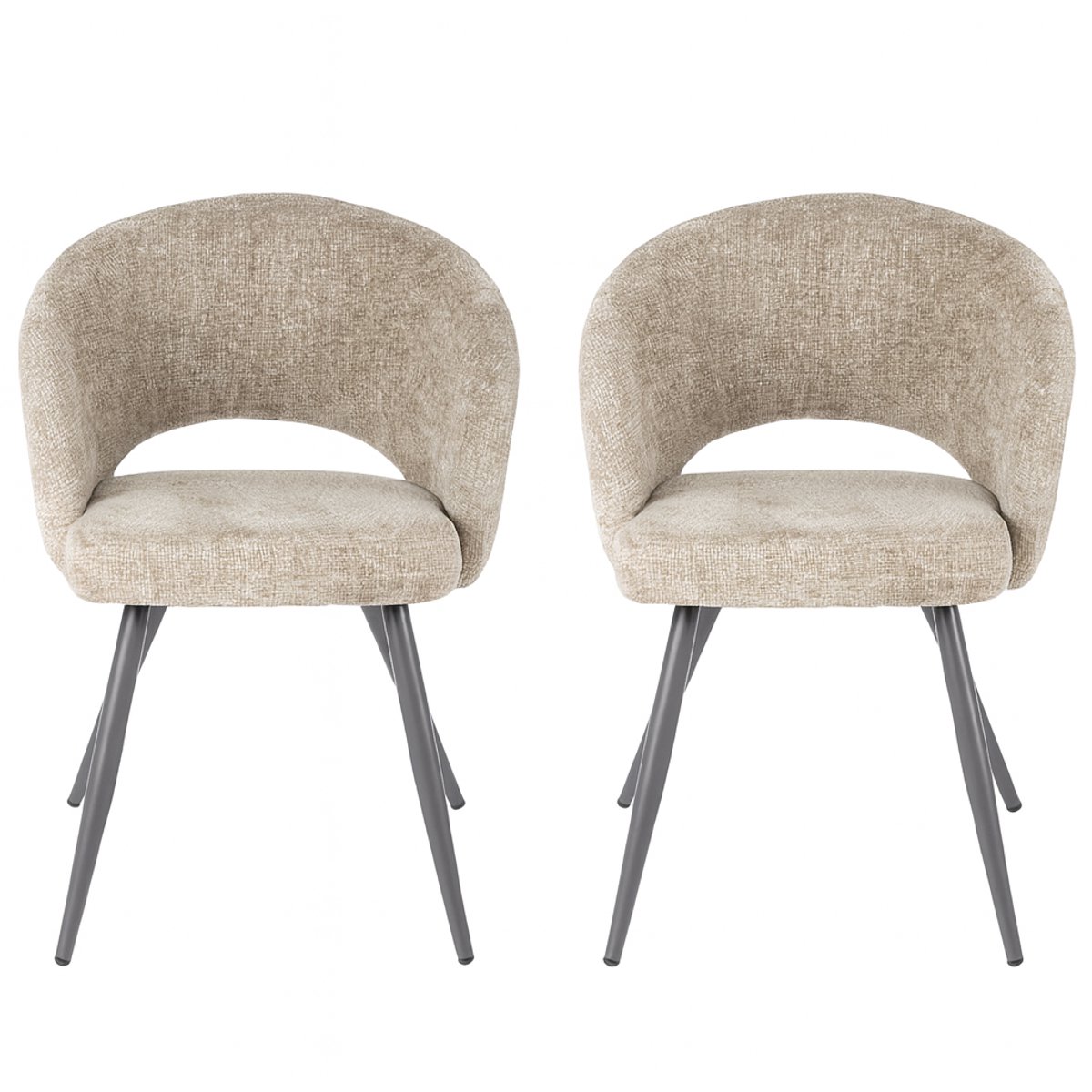 Luxe Eetkamerstoel met Armleuning Set van 2 - Eetkamer Stoelen - Industriële Stoel - Eetaf