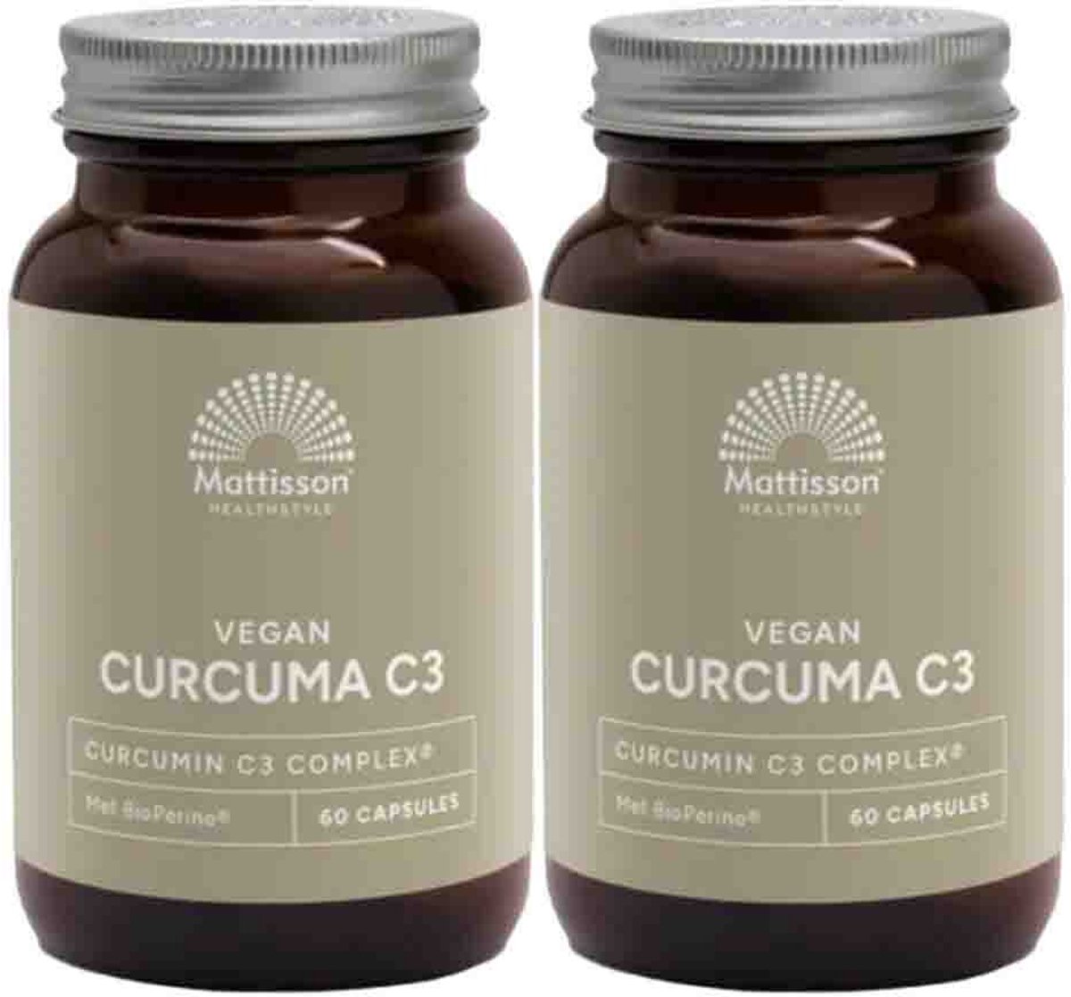 Mattisson - Curcuma C3 - 2 x 60 vegacapsules - Voordeelverpakking