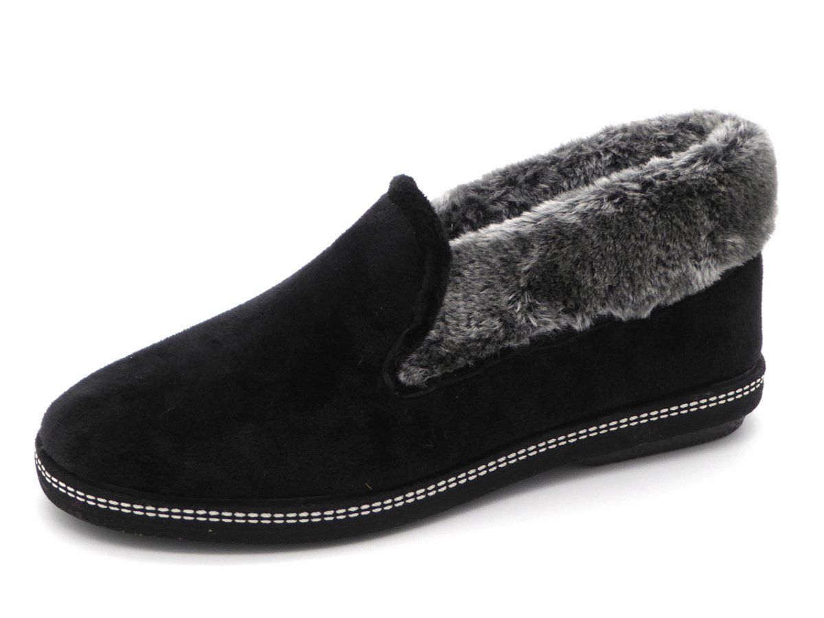 Relax Dames Pantoffel - W23-05-01 Zwart - Maat 40