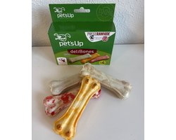Pets up hondenbotjes assoti dehli bones rawhide 4 st.