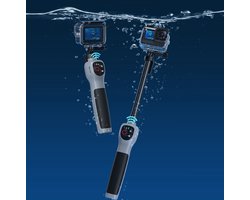 Onderwater selfiestick met ingebouwde Bluetooth-afstandsbediening, waterdicht en intrekbaar, 1 uur opladen, 21 uur opnametijd, geschikt voor duiken, surfen, snorkelen, geschikt voor GoPro Hero 13 12 11 10 9