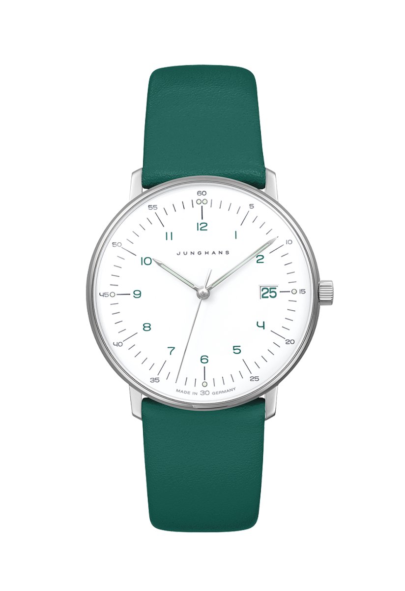 Junghans Max Bill ladies 47-4557.02 - dameshorloge - quartz - groen - cadeautip