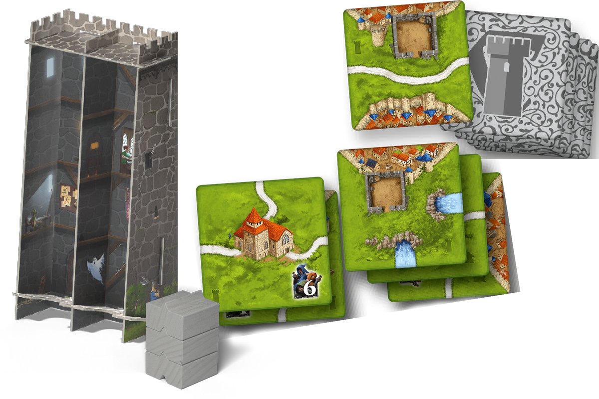 999 Games - Carcassonne: Torens & Dieven - Uitbreiding 4 - Nieuwe Versie - NL - EN — afbeelding 9