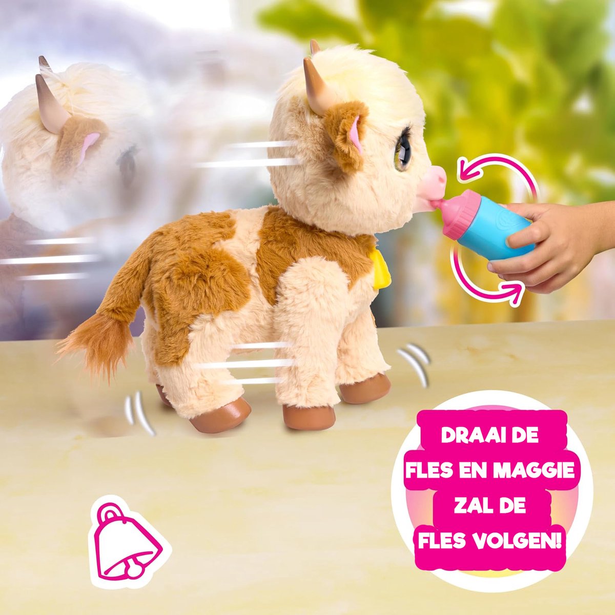 FurReal Maggie de Koe - Interactieve pluchen Knuffel — afbeelding 10