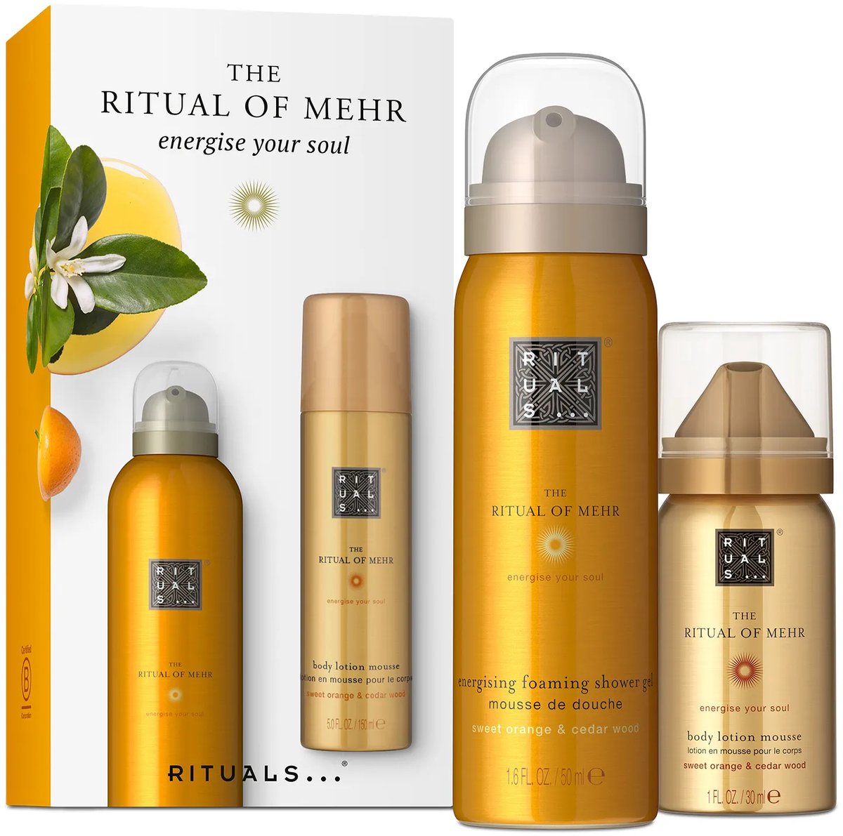 Rituals Mehr - Travel Set - Shower Gel 50 ml - Body Lotion 30 ml - Gift Bag