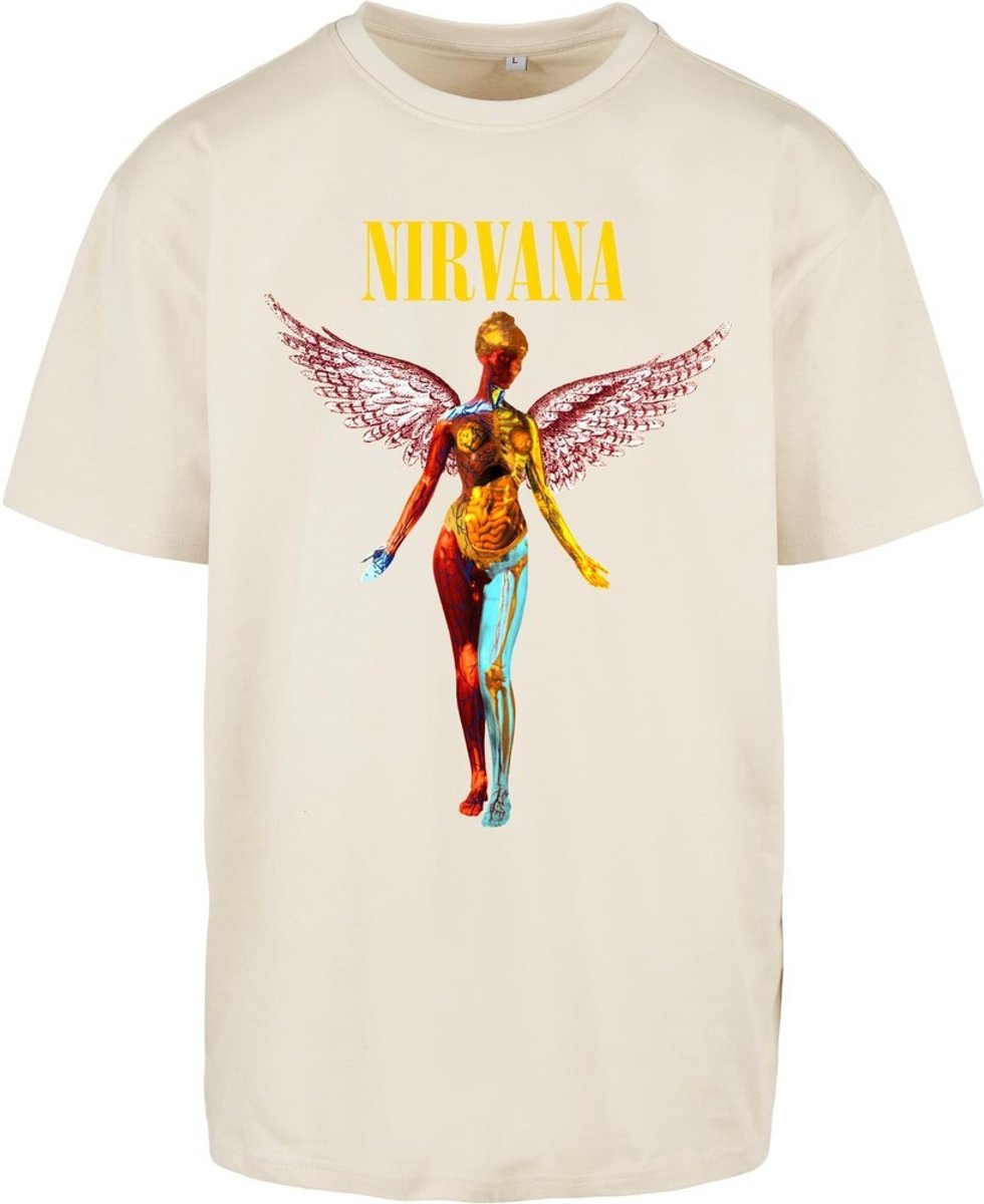 Mister Tee Nirvana In Utero Oversize Heren T-shirt S Creme